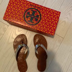Tory Burch Silver Thora Sandal